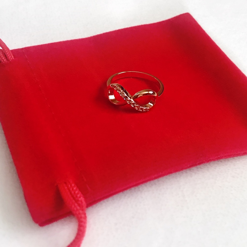 Gorgeous Rose Gold Plated Infiniti Ring - Picture 2 of 2